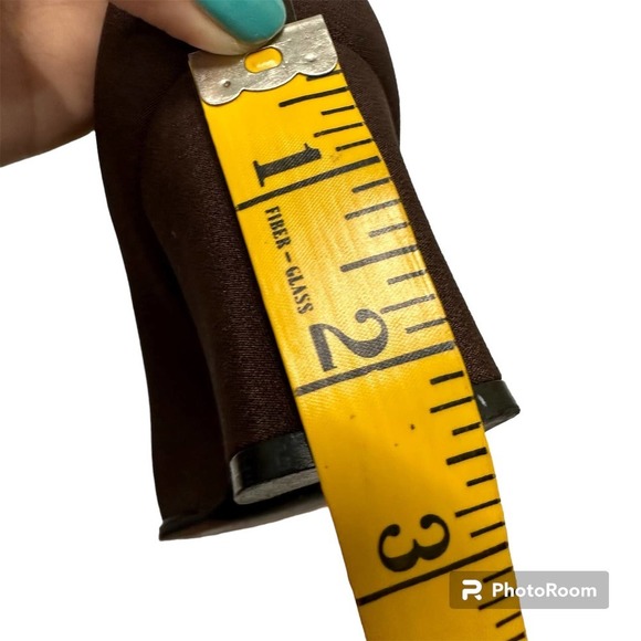 STUART WEITZMAN brown fabric/satin leather classic heel pumps shoe size 8.5 AA - Picture 4 of 13